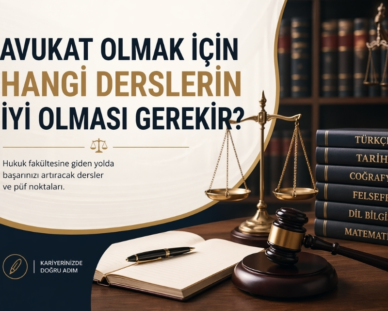 Avukat olmak için hangi derslerin iyi olması gerekir